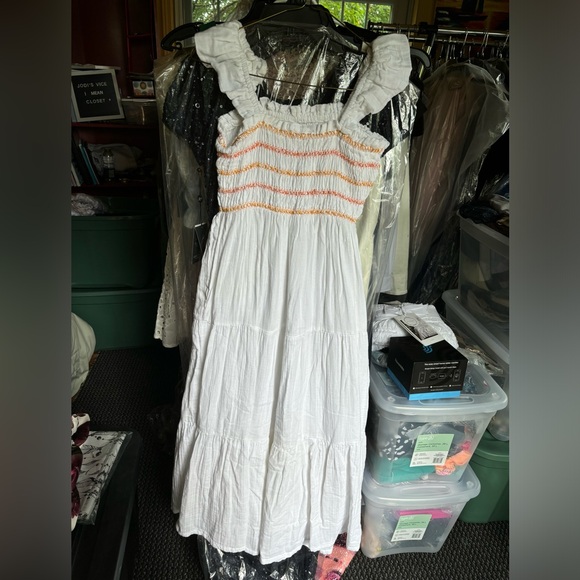 CUTE White Summer Flowy Dress | Greylin | Coastal Cowgirl Vibe - Picture 4 of 9